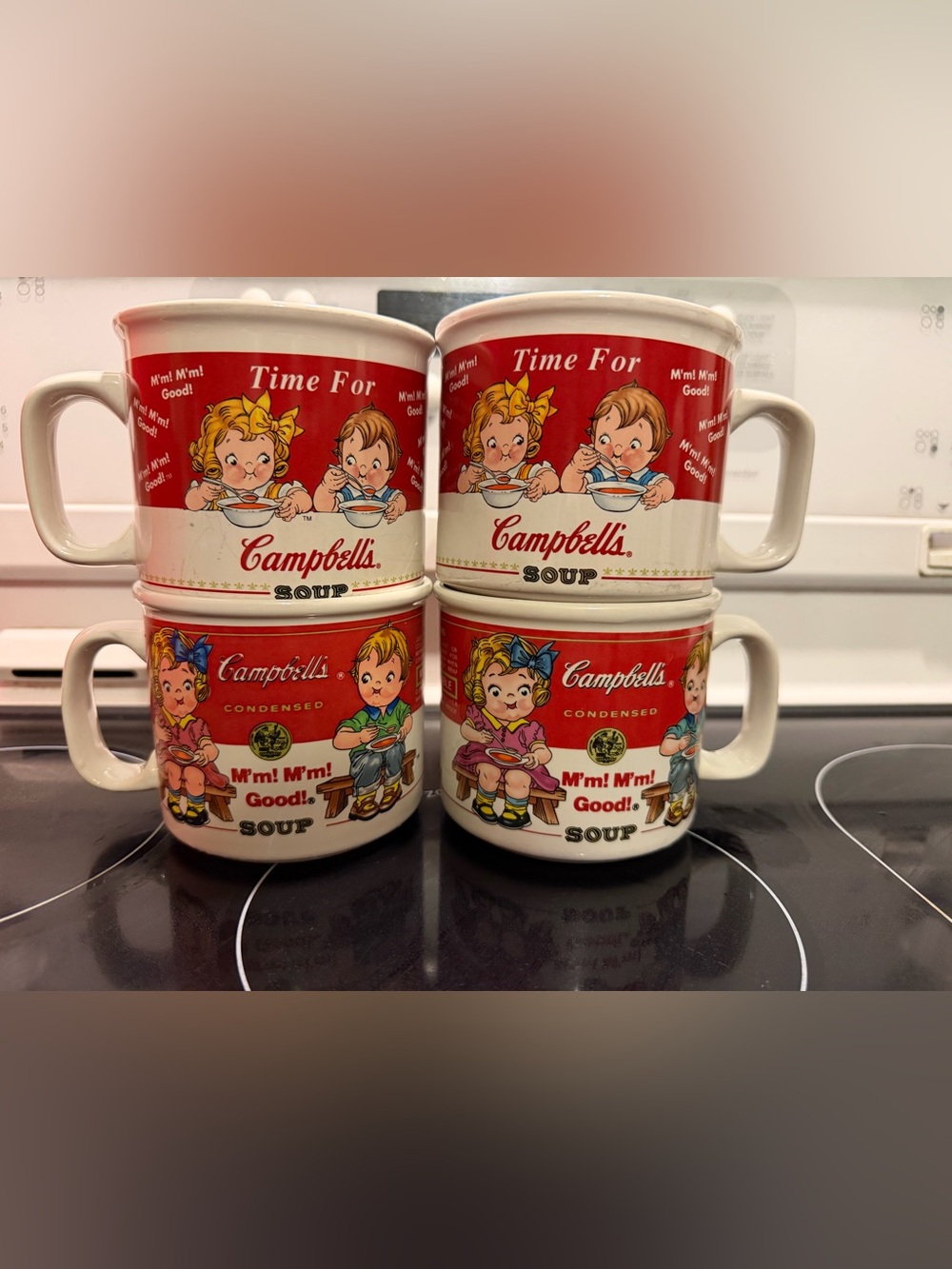 4 Campbell soup mugs